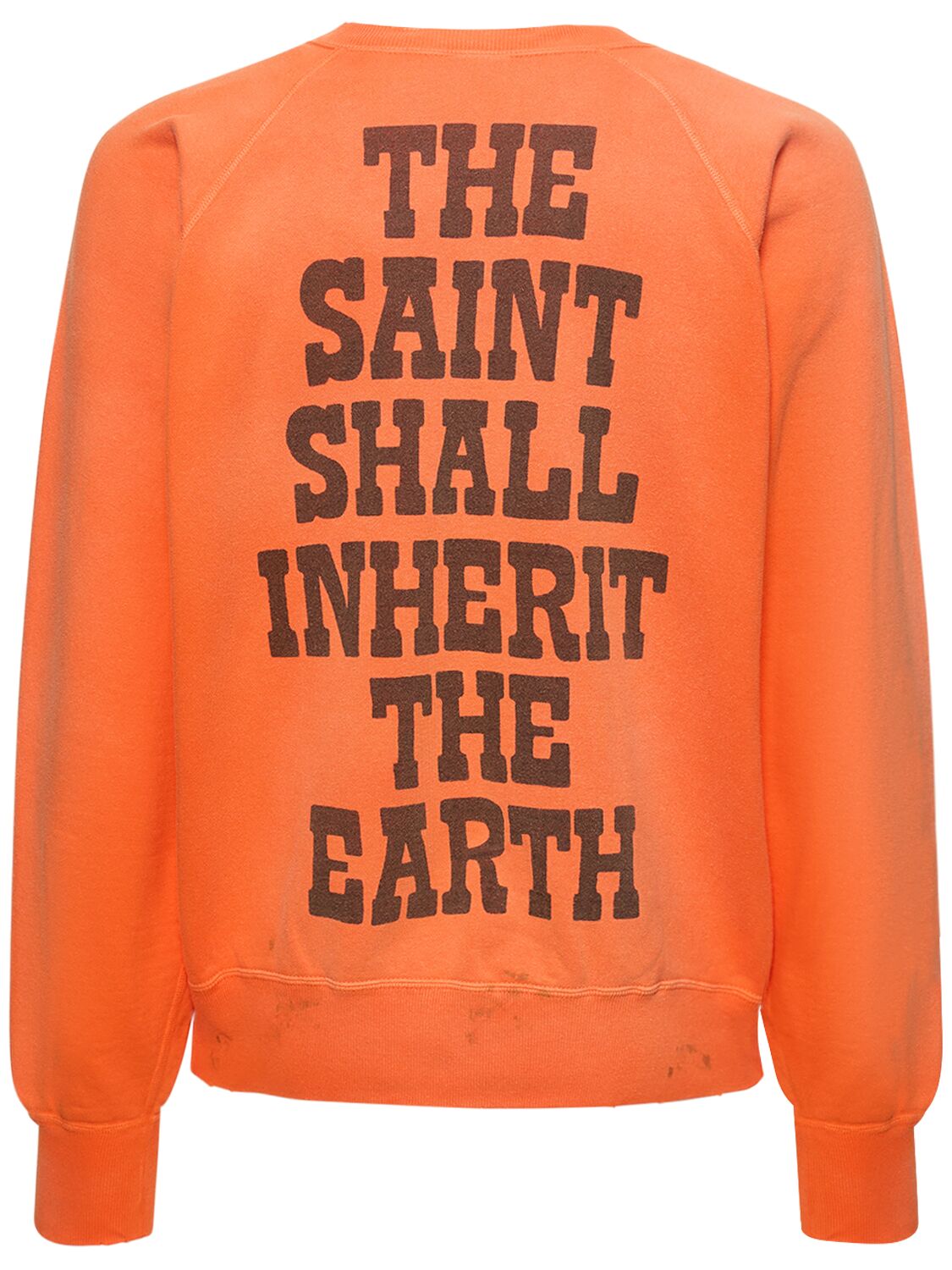 Shop Saint Michael Saint Crewneck Sweatshirt In Orange