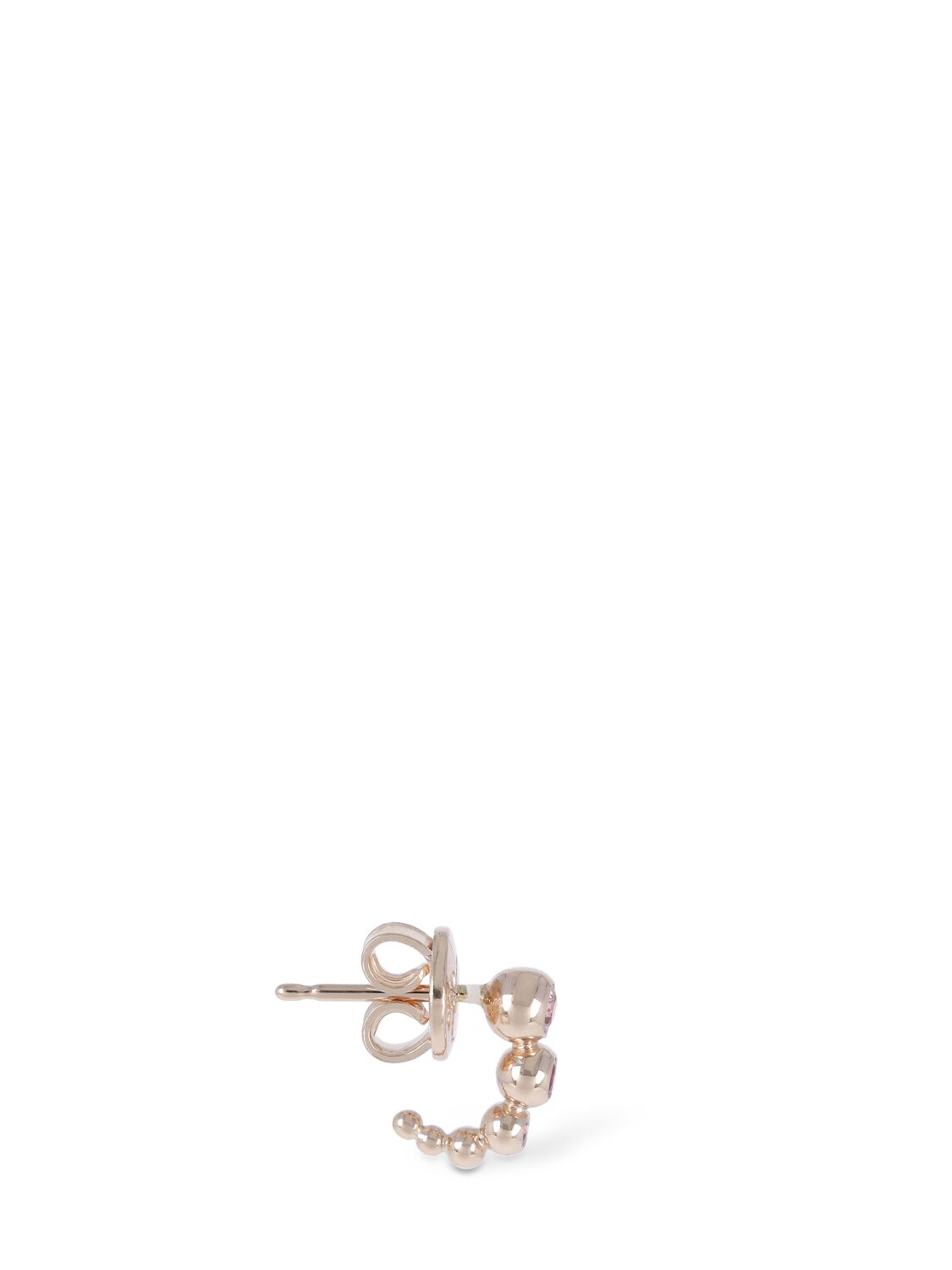Shop Dodo 9kt Rose Gold Bollicine Mono Earring In Multi,gold