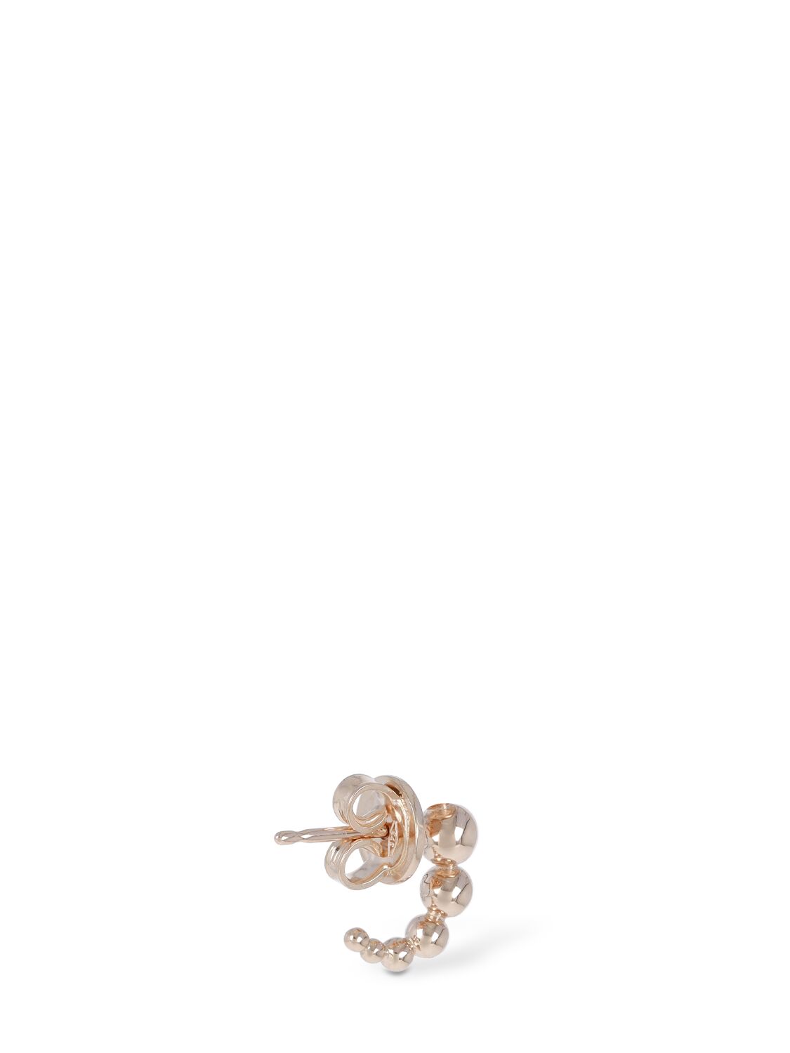 Shop Dodo 9kt Rose Gold Bollicine Mono Earring In Multi,gold