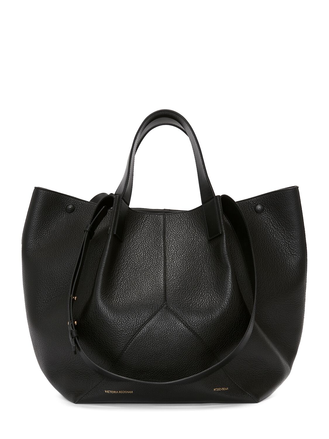 Victoria Beckham Medium Jumbo Leather Tote Bag In Black