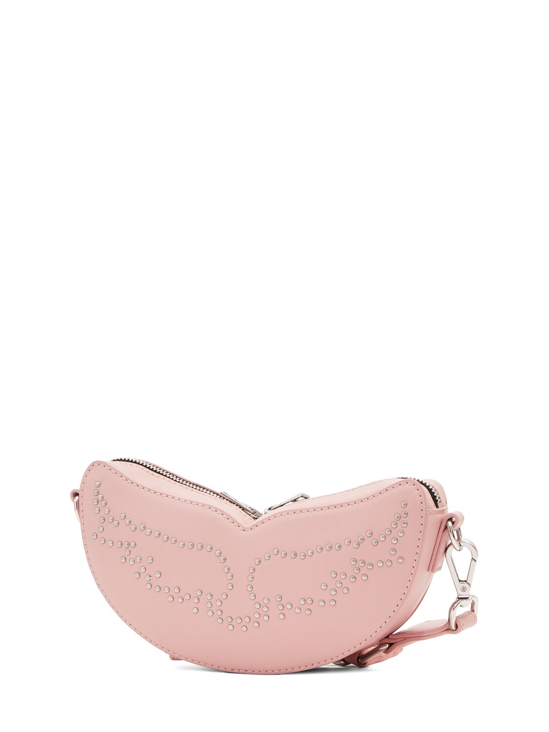 Shop Zadig & Voltaire Wings Handbag W/ Studs In Pink