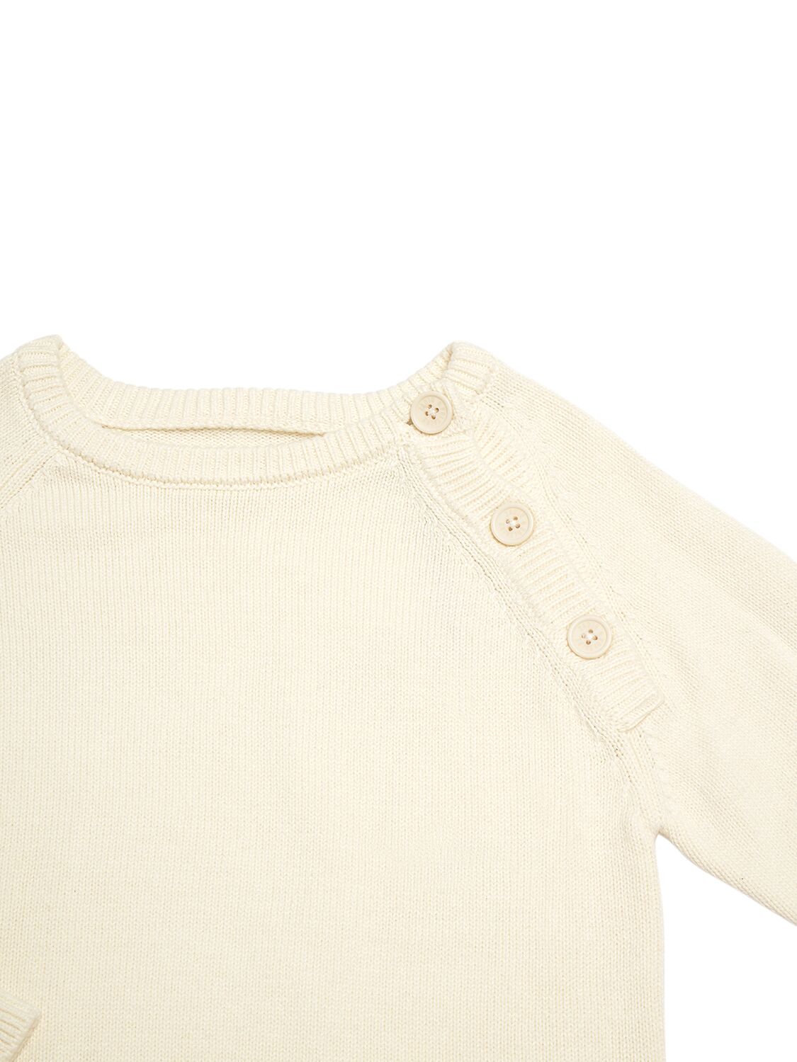 Shop Zadig & Voltaire Embellished Cotton Knit Sweater In Off-white