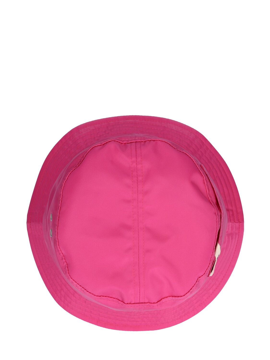 Shop Jacquemus Le Bob Ovalie Nylon Bucket Hat In Neon Pink