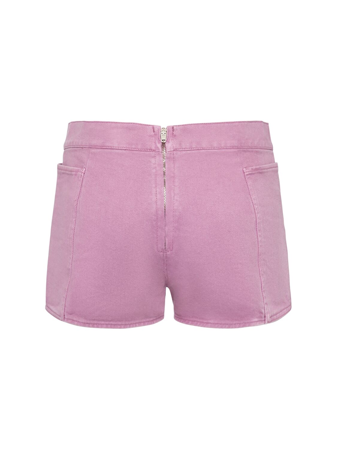 Shop Max Mara Alibi Midrise Cotton Drill Shorts In Pink