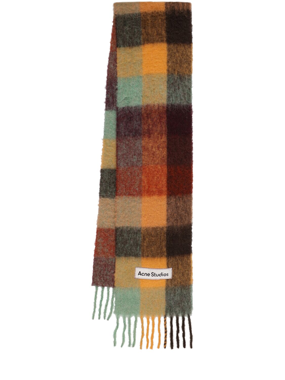 Acne Studios Vally Alpaca Blend Scarf In Chestunt Brown/