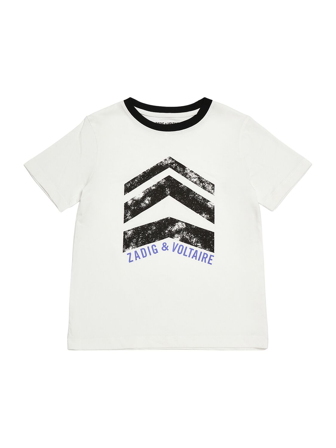 Zadig & Voltaire Kids' Printed Organic Cotton T-shirt In White