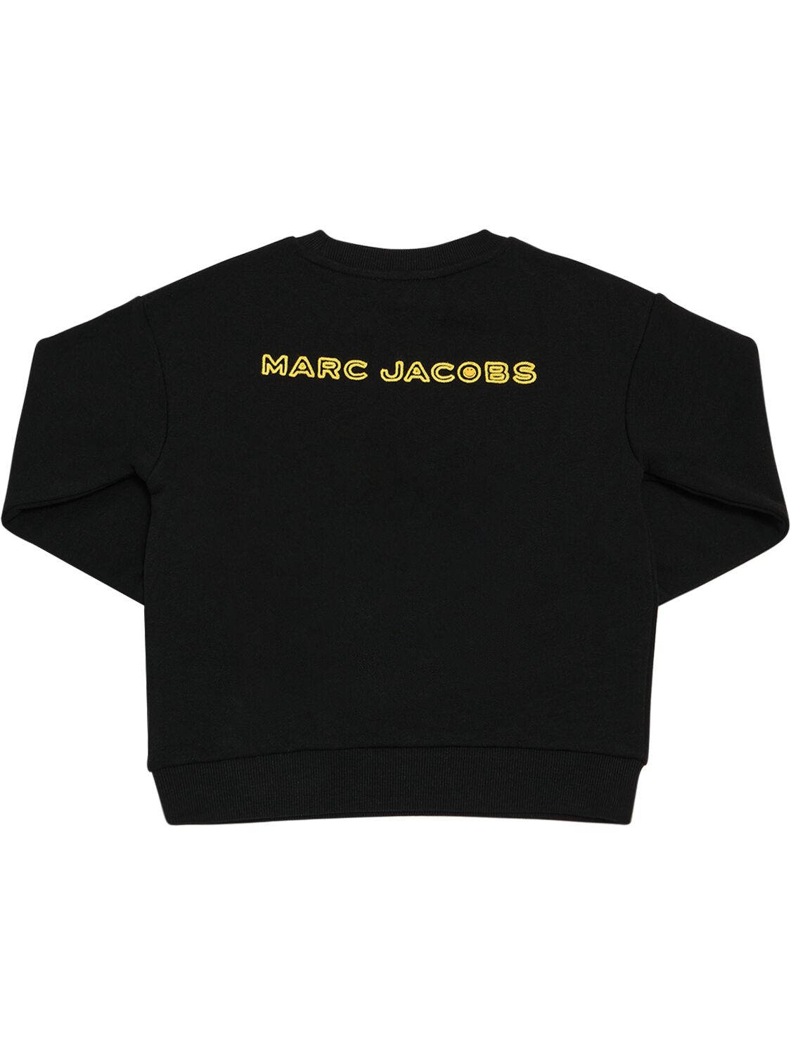 Shop Marc Jacobs Cotton Crewneck Sweatshirt In Black