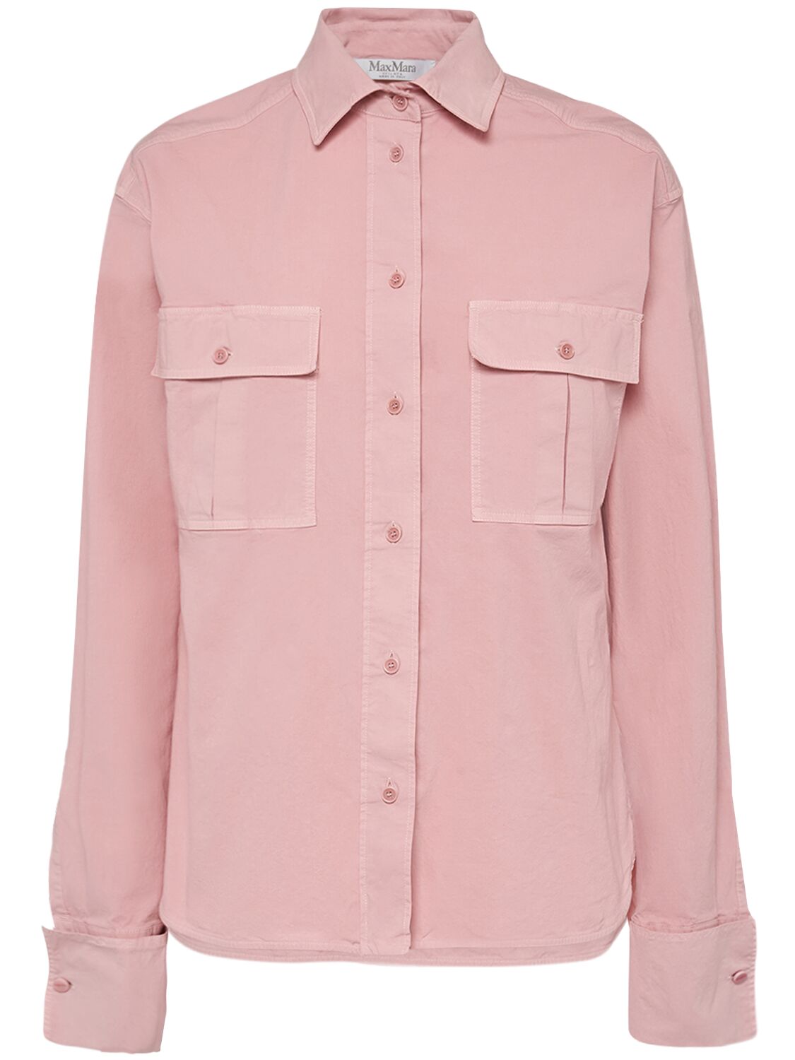 Max Mara Affetto1234 Silk Shirt In Pink