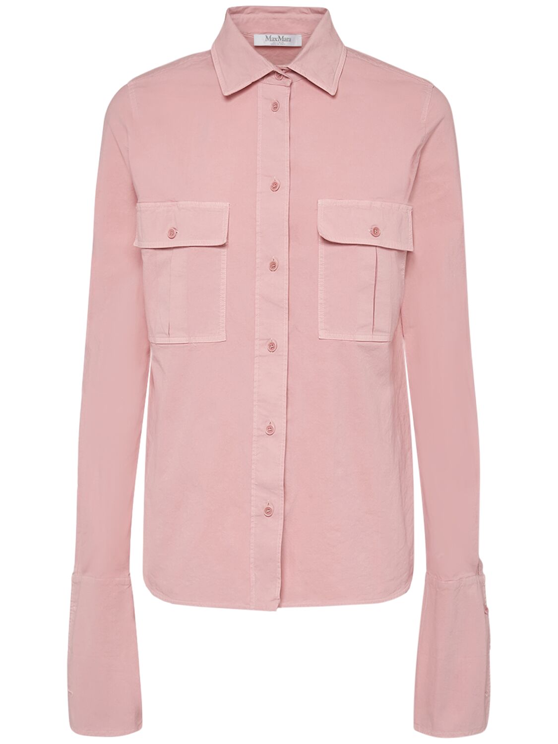 Shop Max Mara Affetto1234 Silk Shirt In Pink