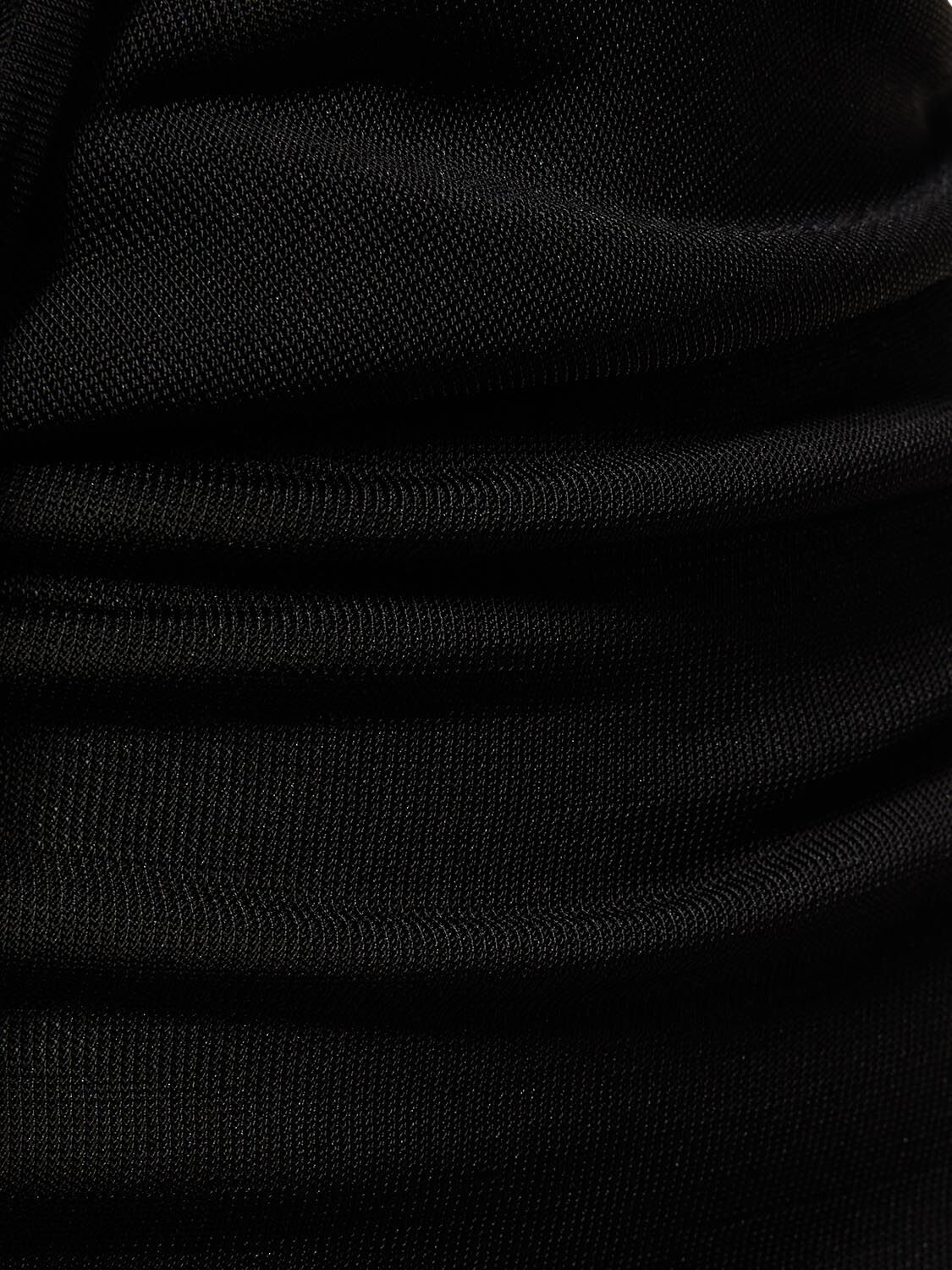 Shop Dion Lee Double Wire Knit Long Dress In Black