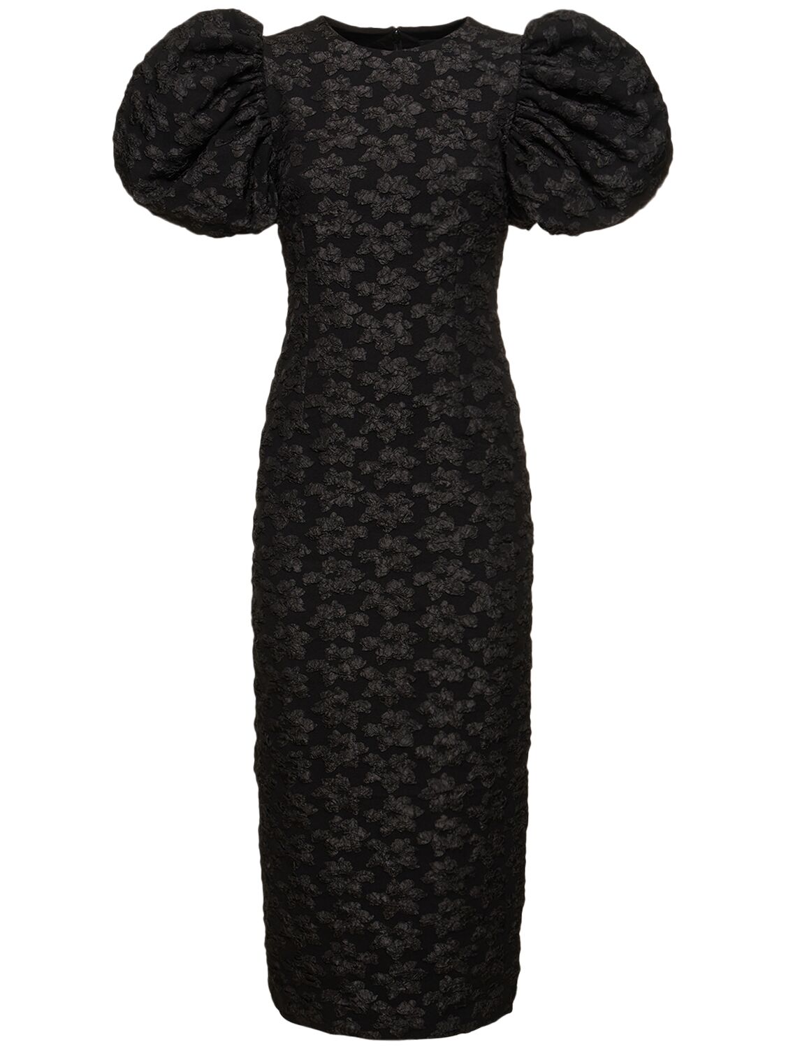 Image of 3d Jacquard Midi Dress