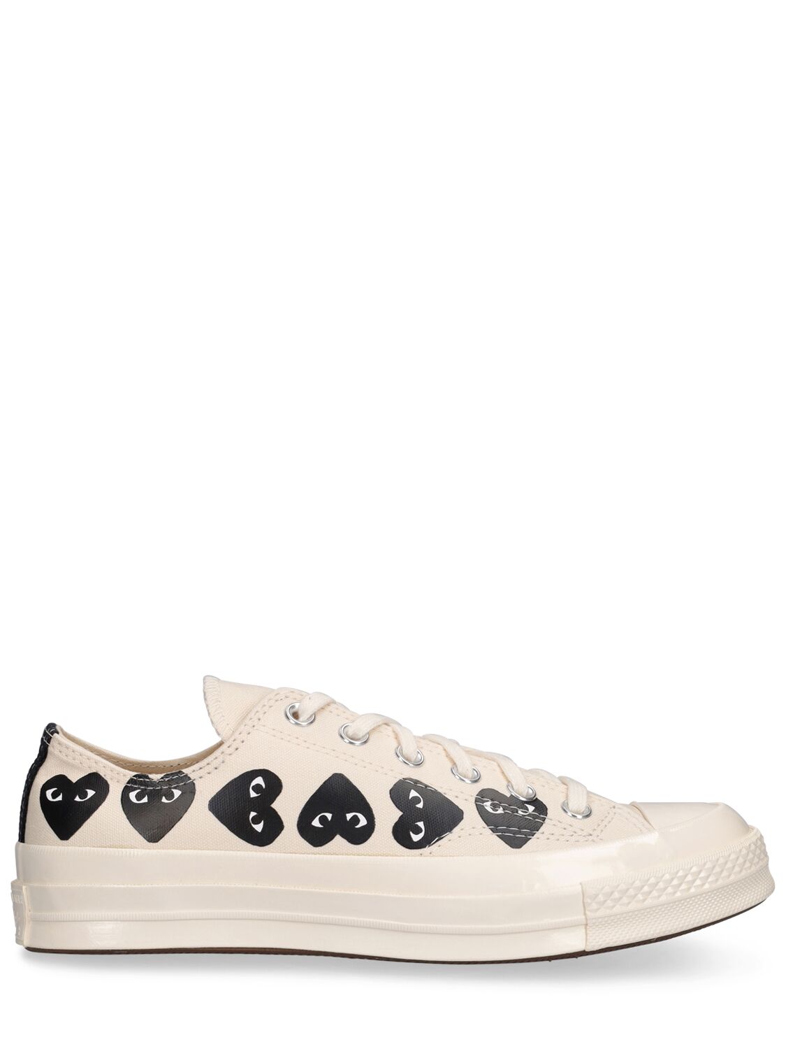 Comme Des Garçons Play 20mm Play Converse Cotton Sneakers In White