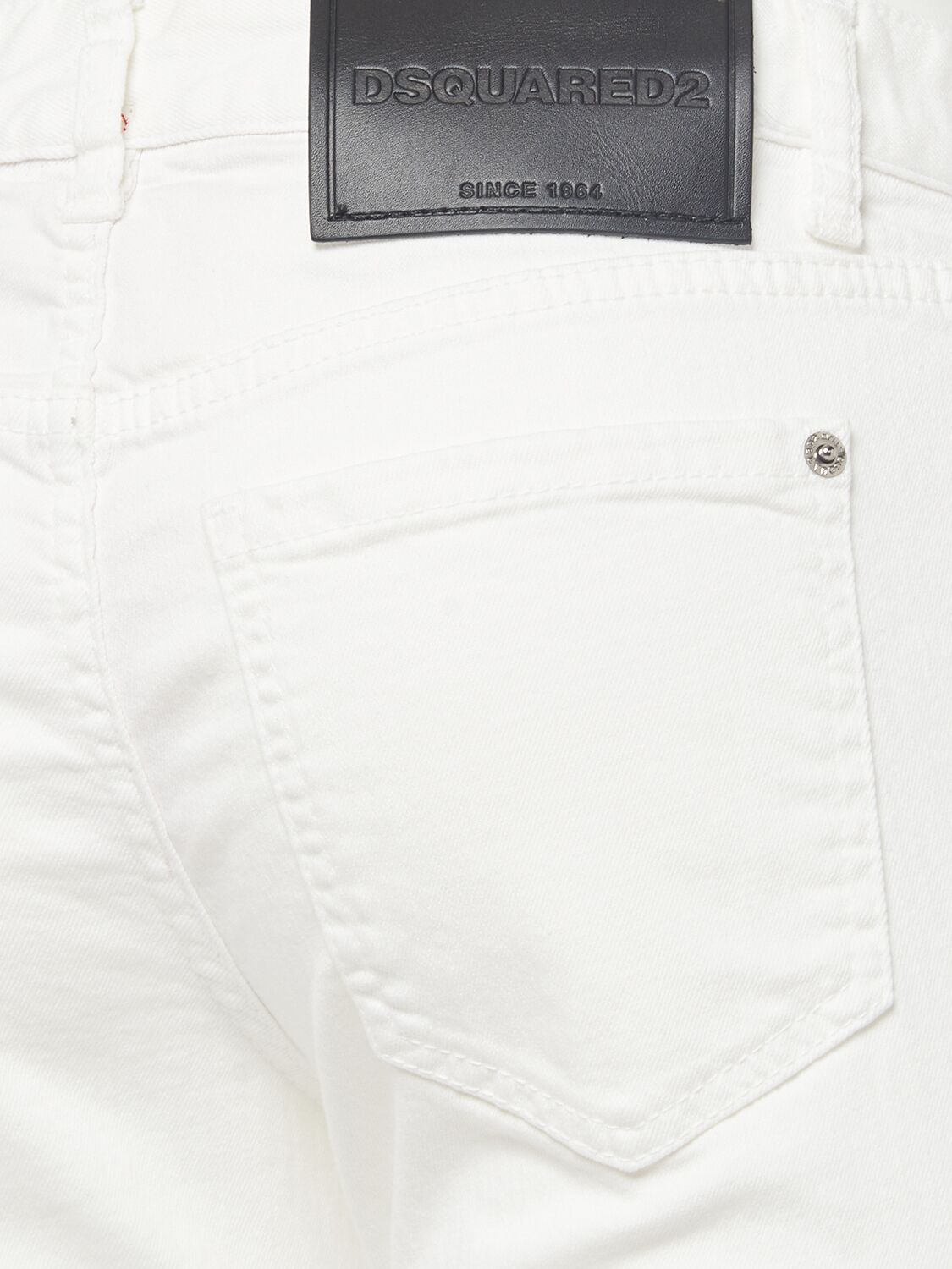 Shop Dsquared2 Twiggy Low Rise Denim Skinny Jeans In White