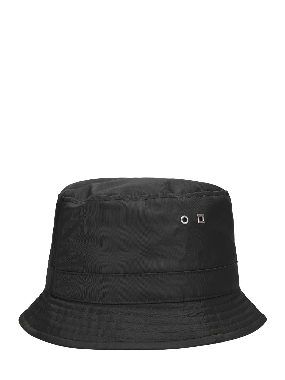 Shop Jacquemus Le Bob Ovalie Nylon Bucket Hat In Black