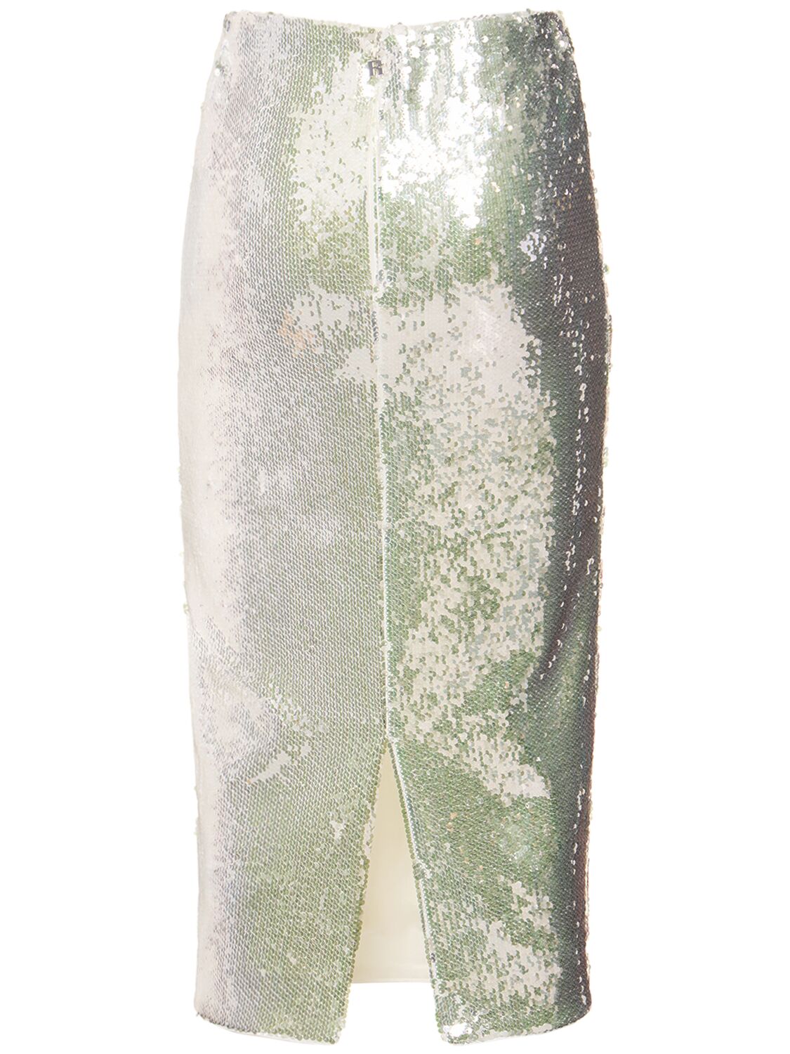 Shop Rotate Birger Christensen Sequined Pencil Skirt In Bright White