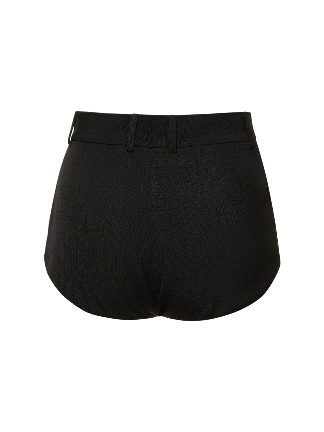 Shop Petar Petrov Silk Blend High Rise Shorts In Black