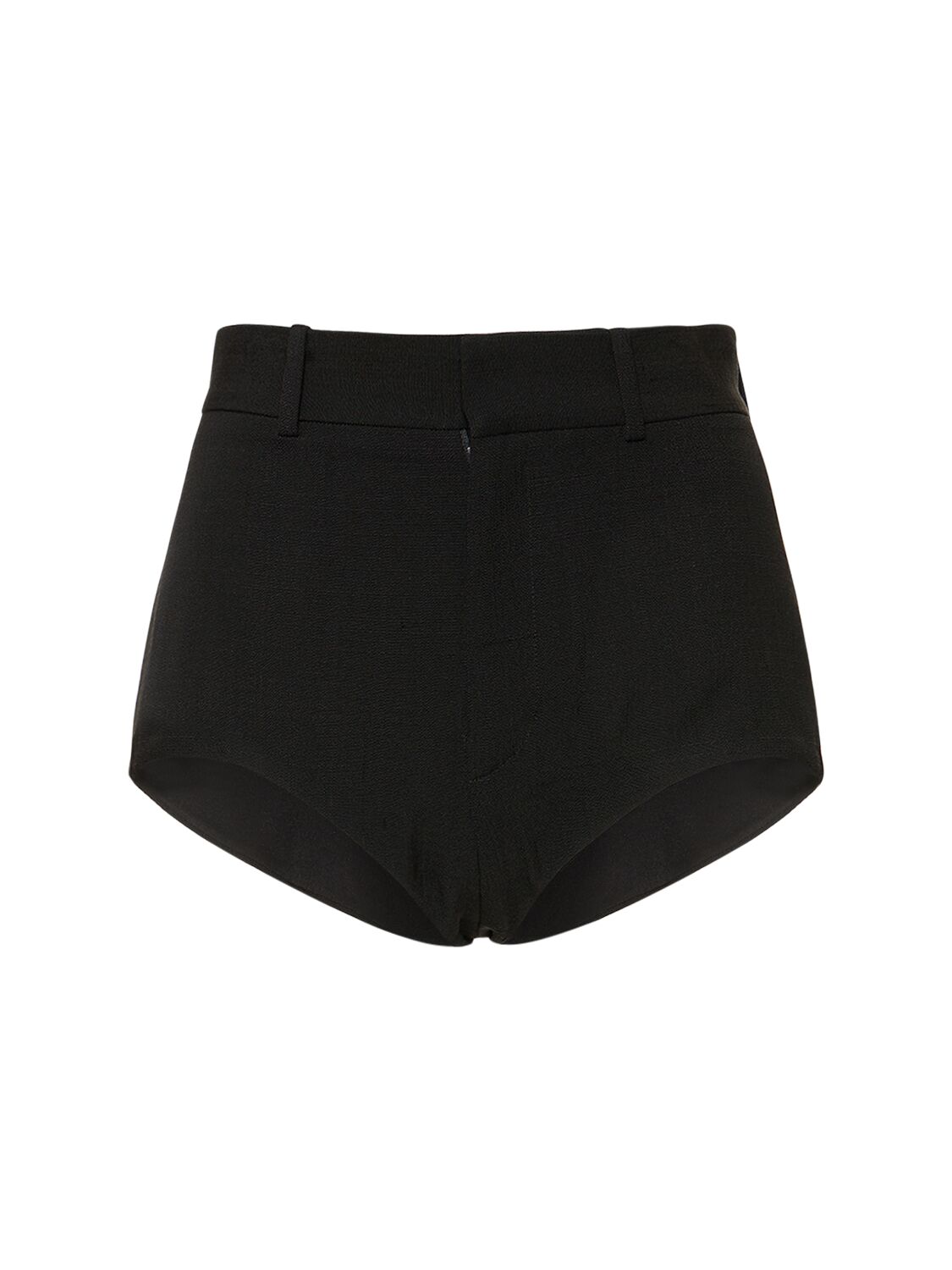 Image of Silk Blend High Rise Shorts
