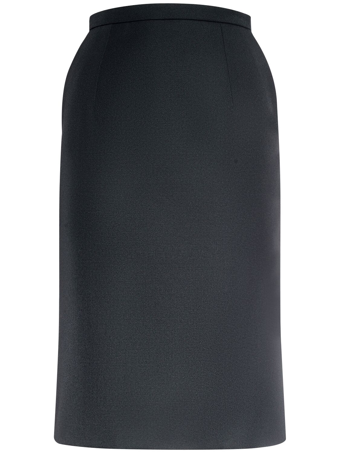 Dolce & Gabbana 羊毛混纺绉纱迷笛半身裙 In Black