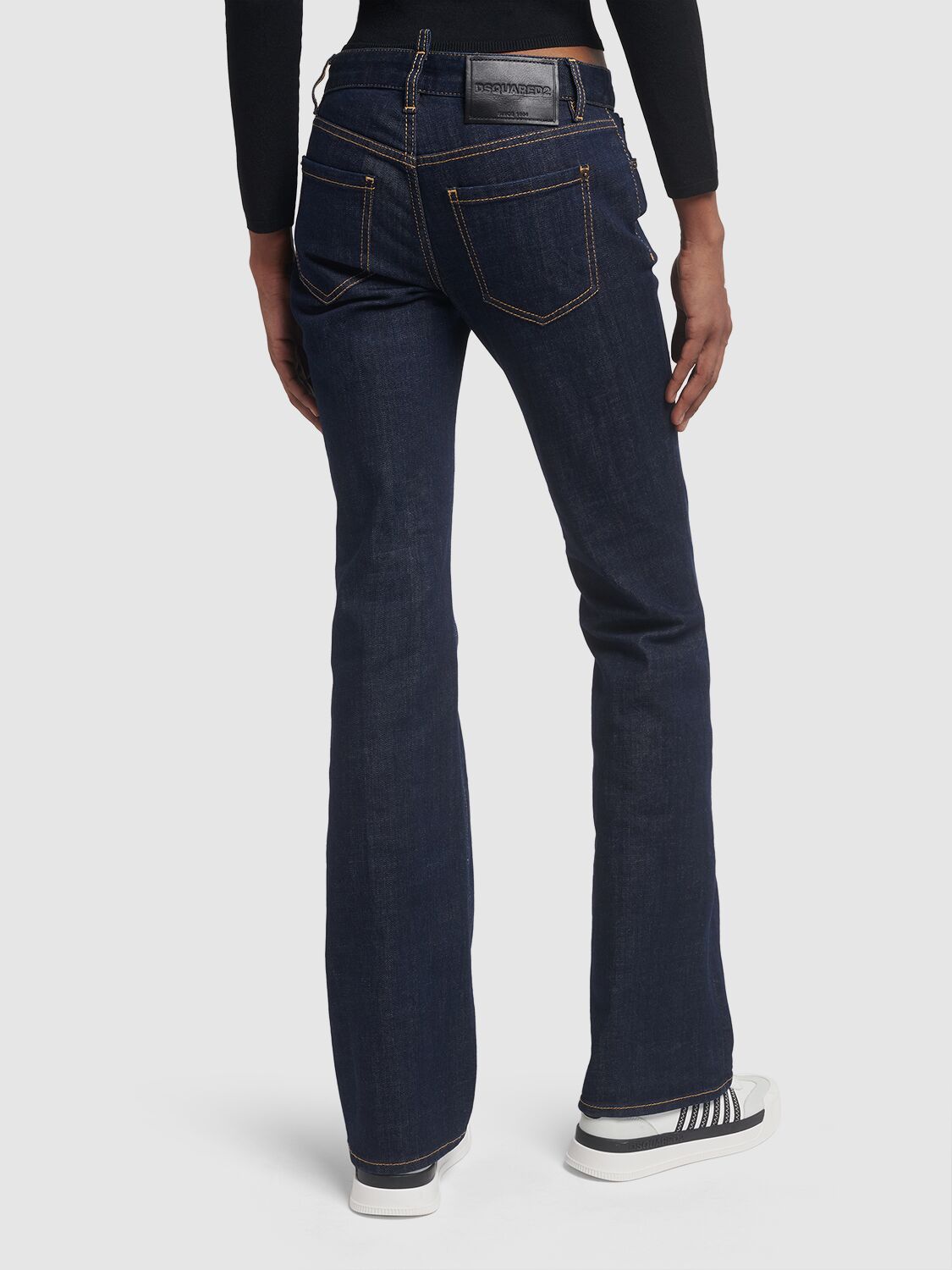 Shop Dsquared2 Denim Mid-rise Flared Jeans In Blue