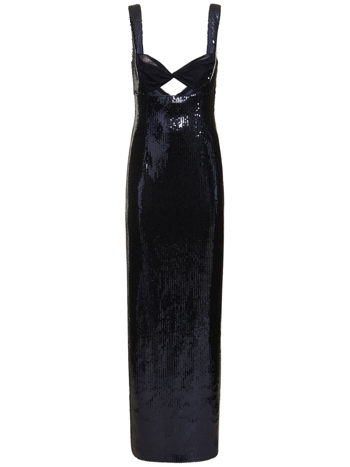 Galvan Sequined Cutout Maxi Dress In Multi,black