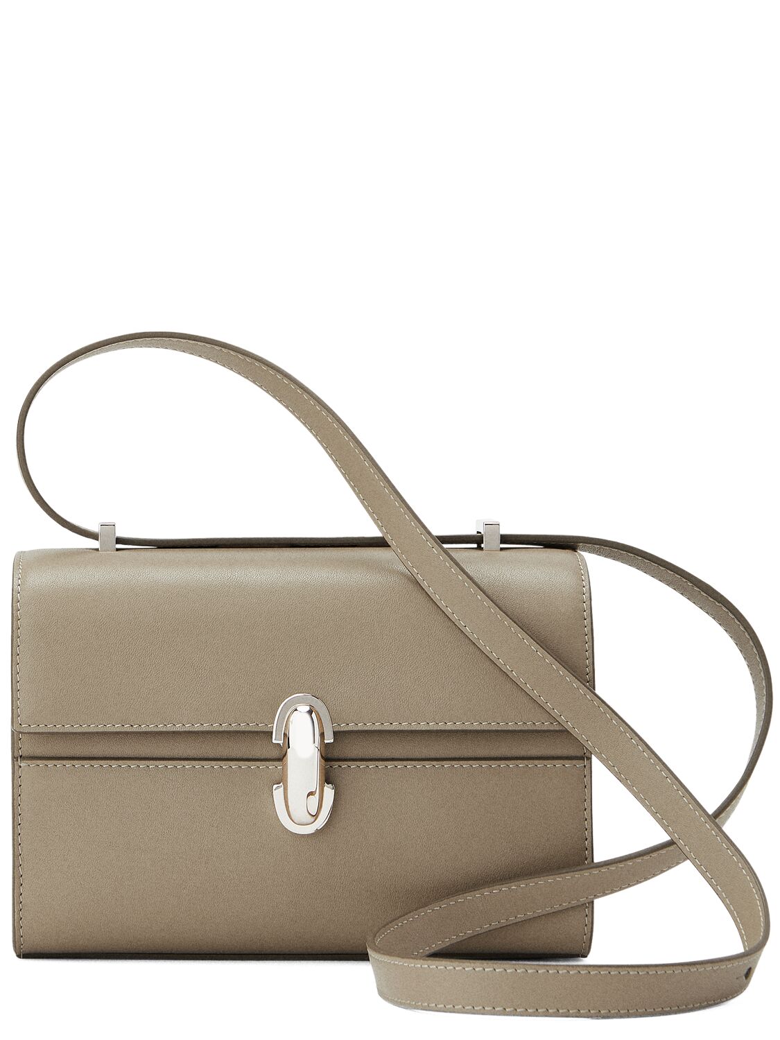 Savette The Symmetry 19 Leather Shoulder Bag In Clay