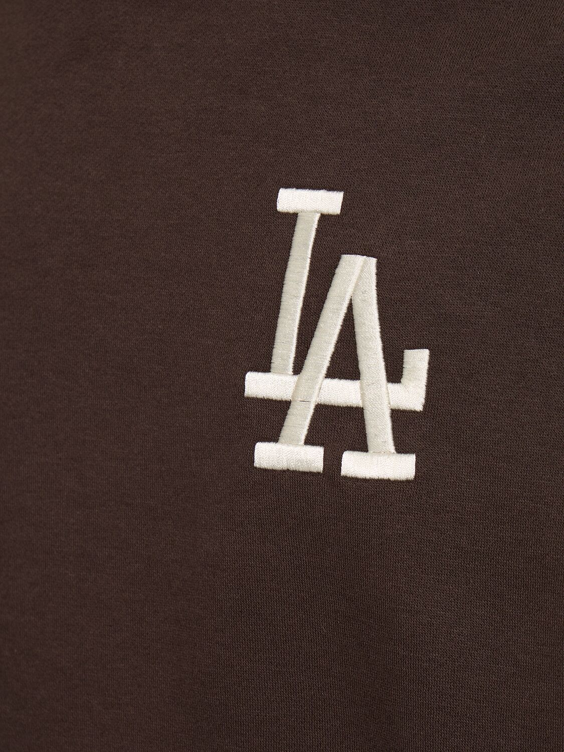 Shop New Era Los Angeles Dodgers Hoodie In Brown,white