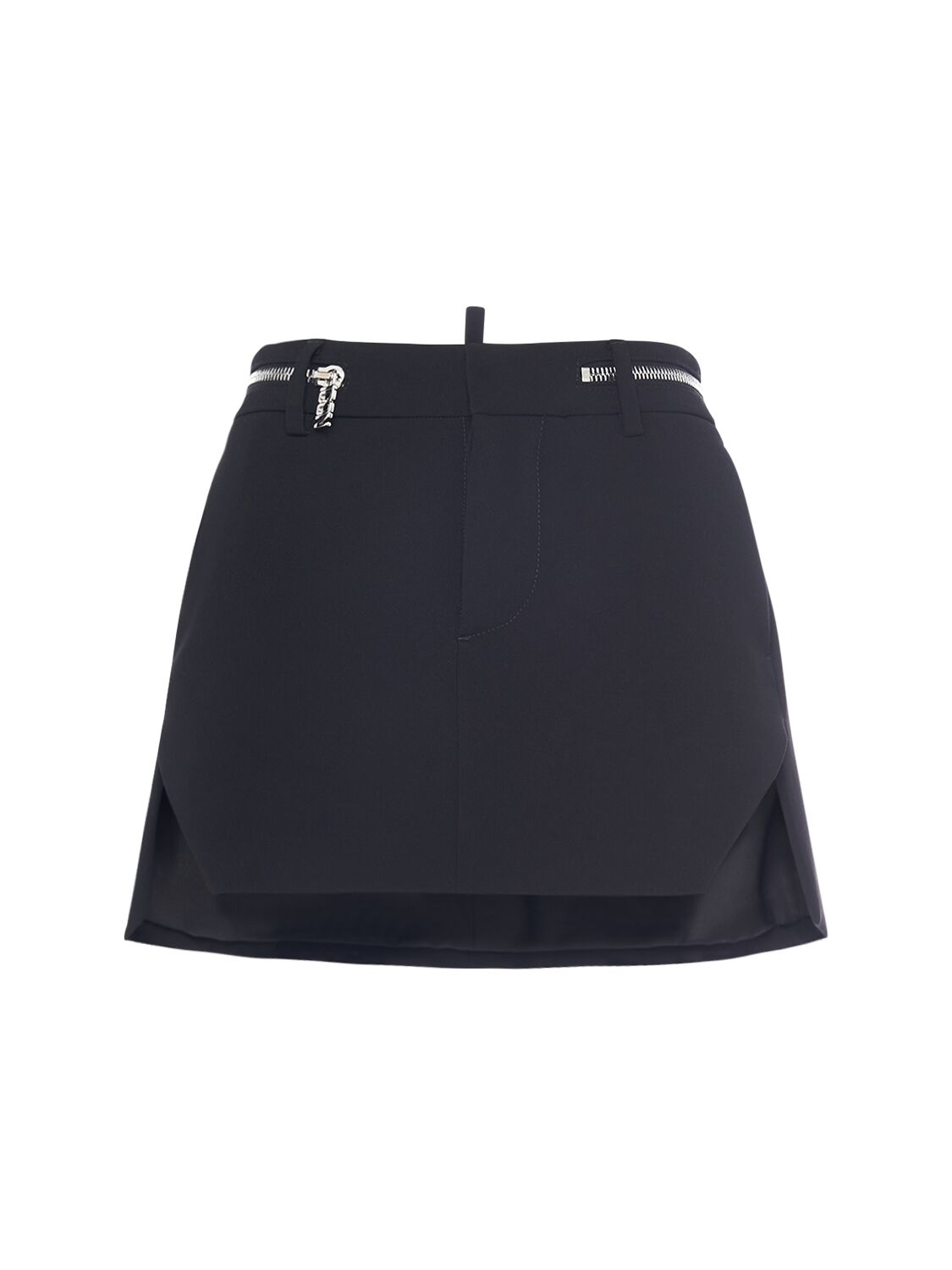 Dsquared2 Crepe Cady Mini Skirt In Black