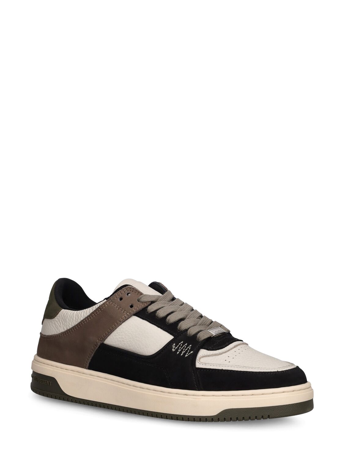 Shop Represent Apex Sneakers In Schwarz,khaki