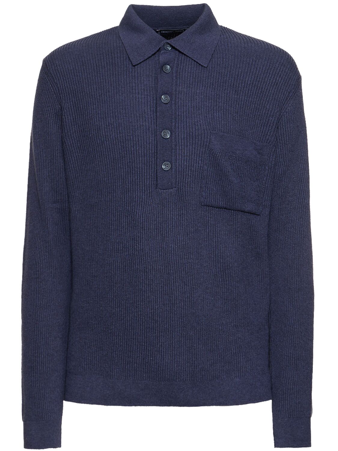 Image of Murilo Cotton & Wool Knit L/s Polo