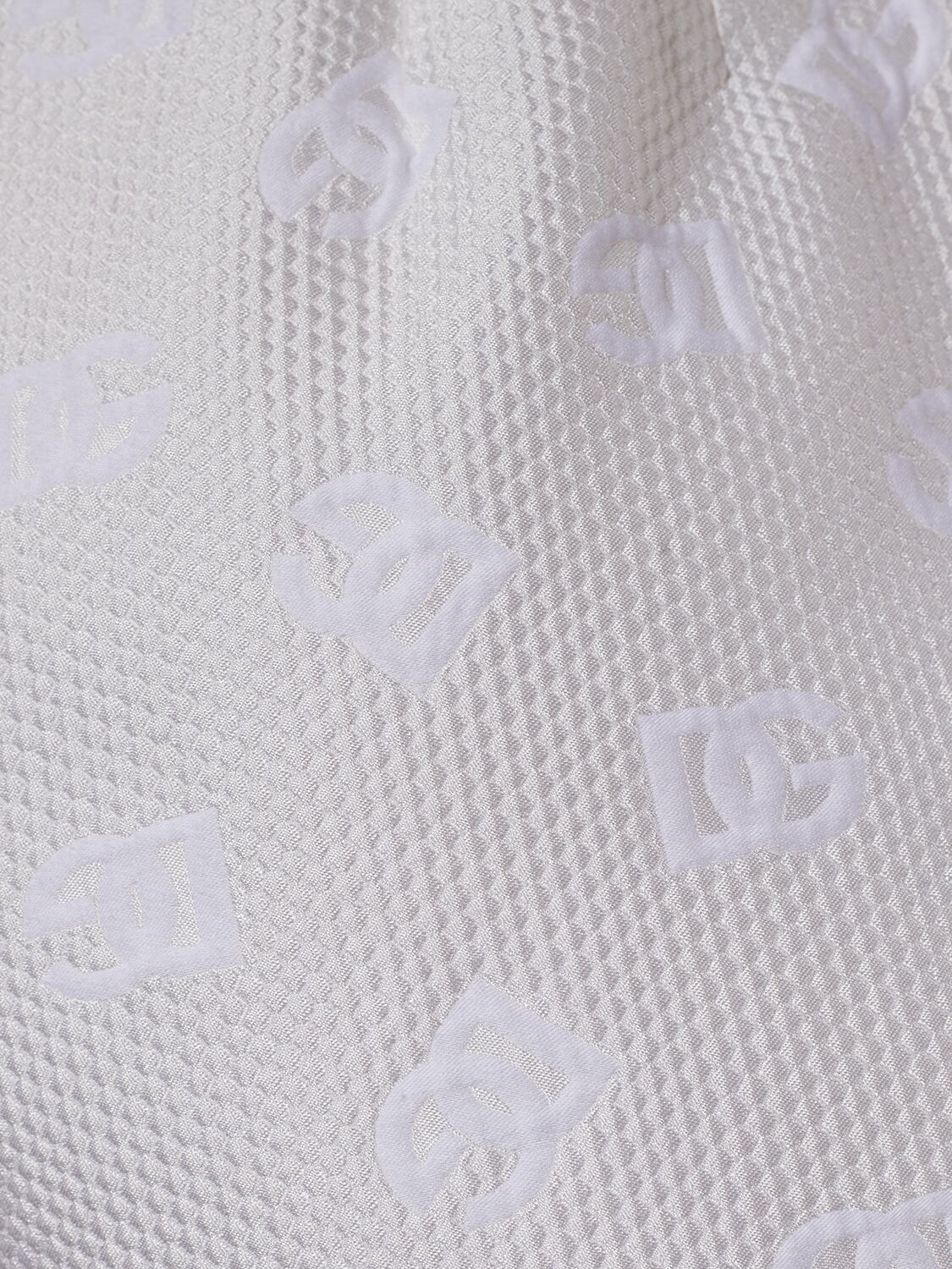 Shop Dolce & Gabbana Dg Monogram Jacquard Shorts In White