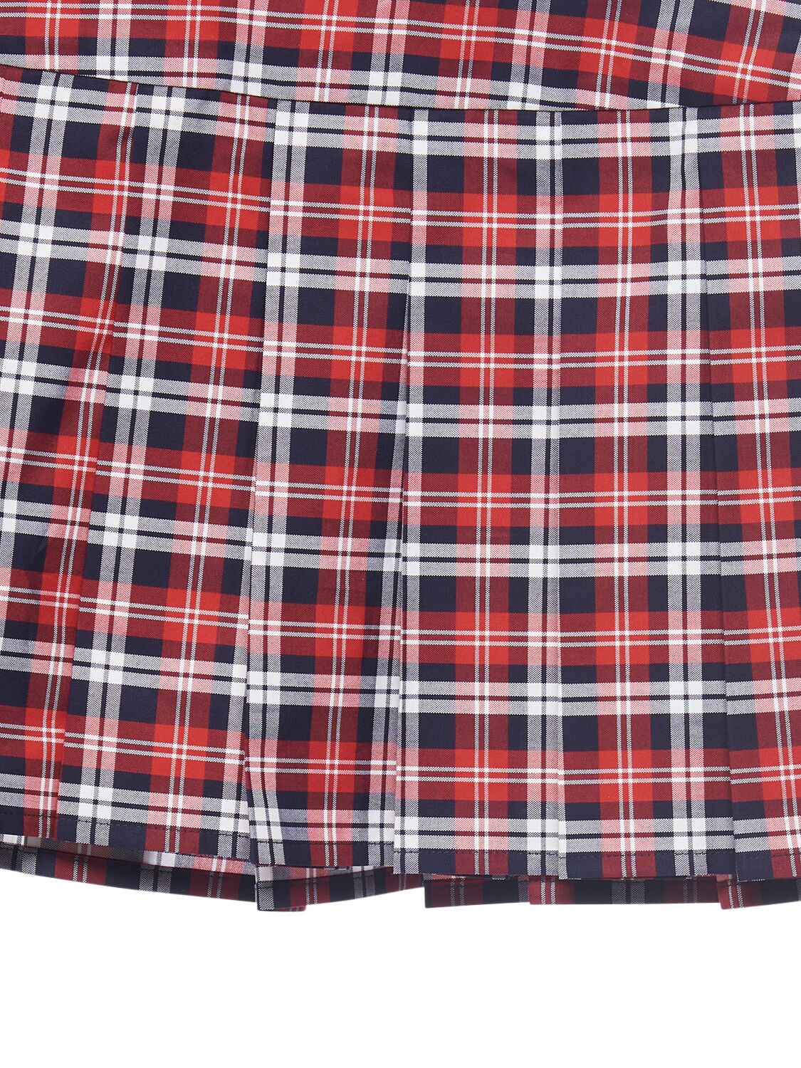 Shop Dsquared2 Plaid Cotton Mini Skirt W/ Zips In Multicolor