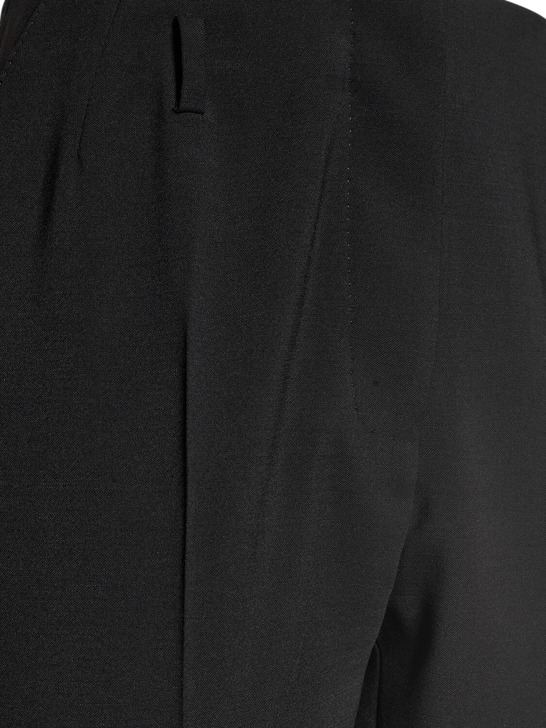 Shop Dolce & Gabbana Stretch Cady Straight Pants In Black