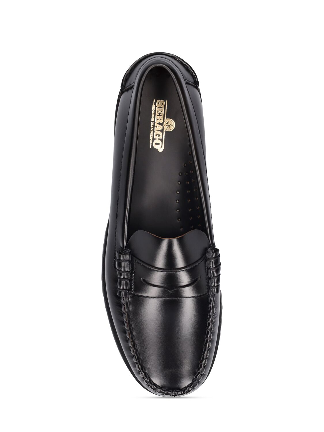 Shop Sebago 20mm Dan Lug Leather Loafers In Black