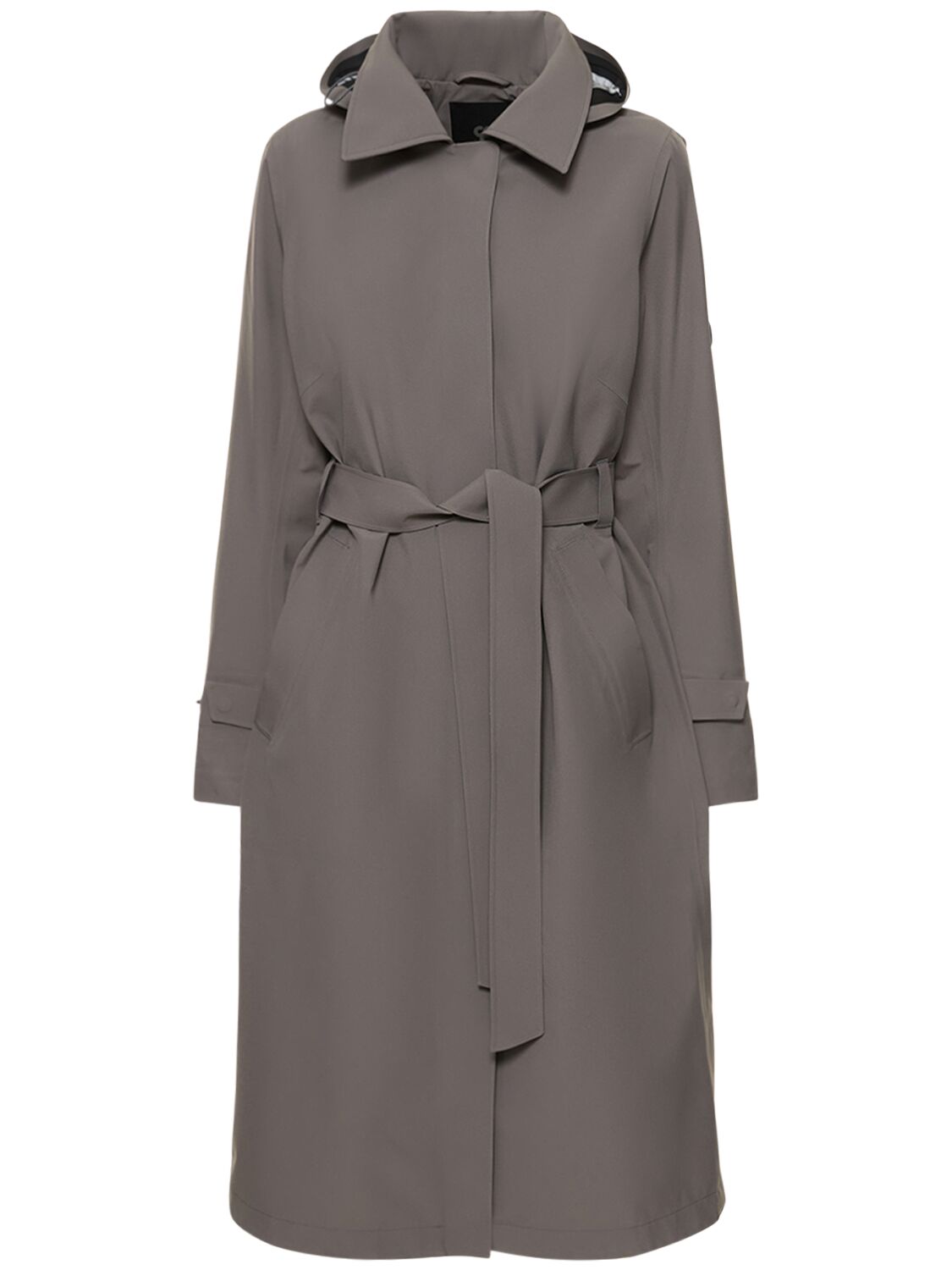 Alphatauri Omeca Buttoned Long Coat In Grey