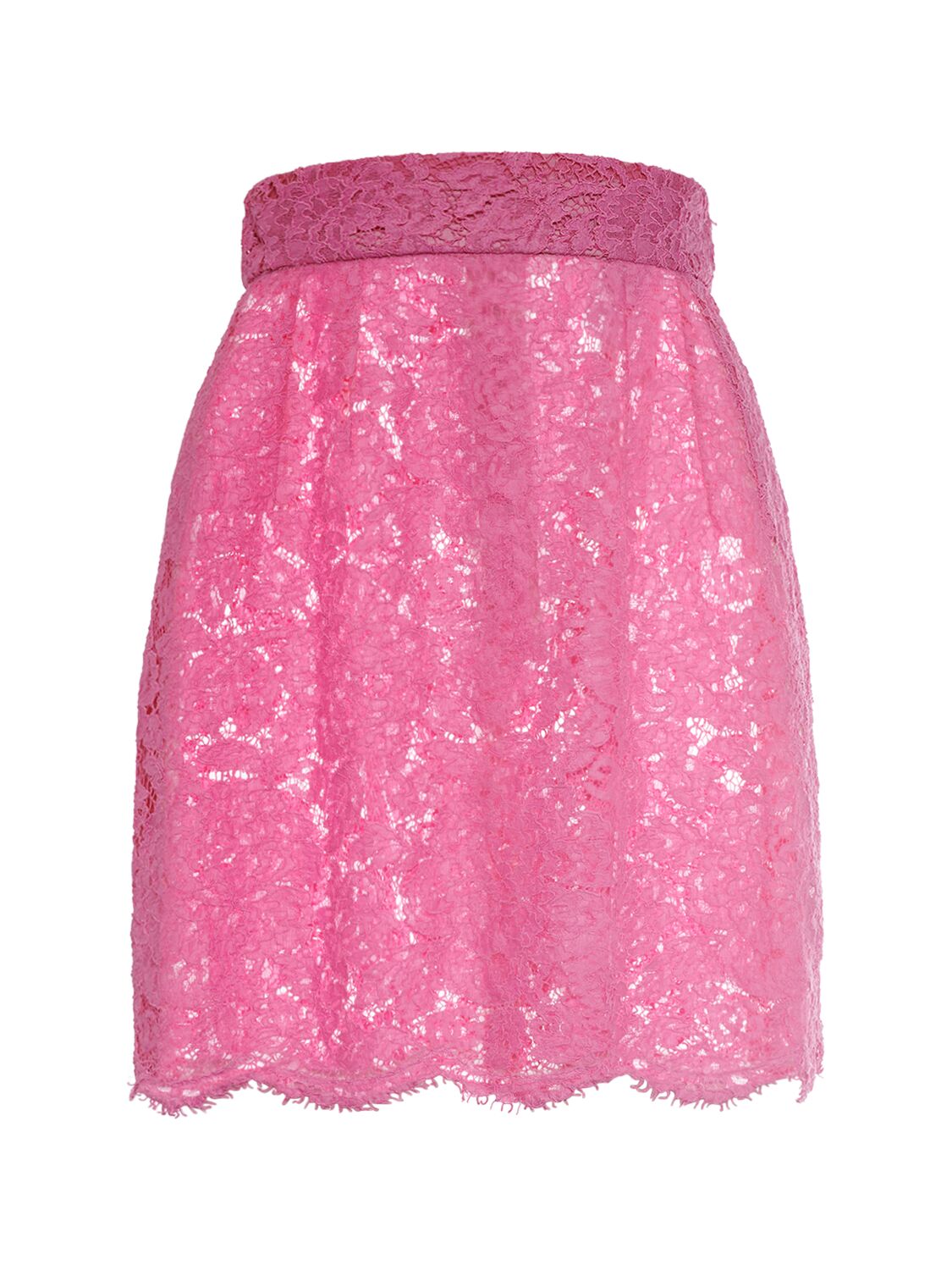 Floral & Dg Stretch Lace Mini Skirt