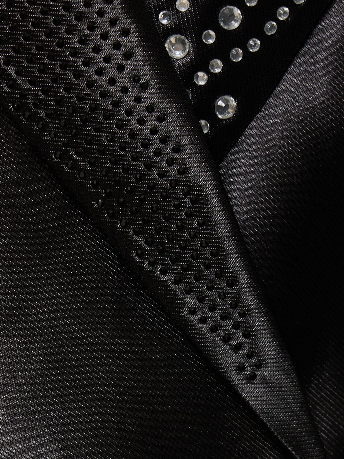 Shop Rotate Birger Christensen Embellished Viscose Blend Blazer Dress In Black