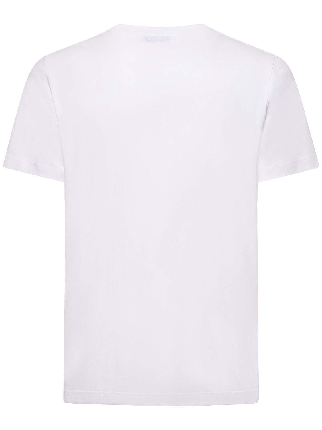 Shop Cdlp Midweight Lyocell & Cotton T-shirt In White