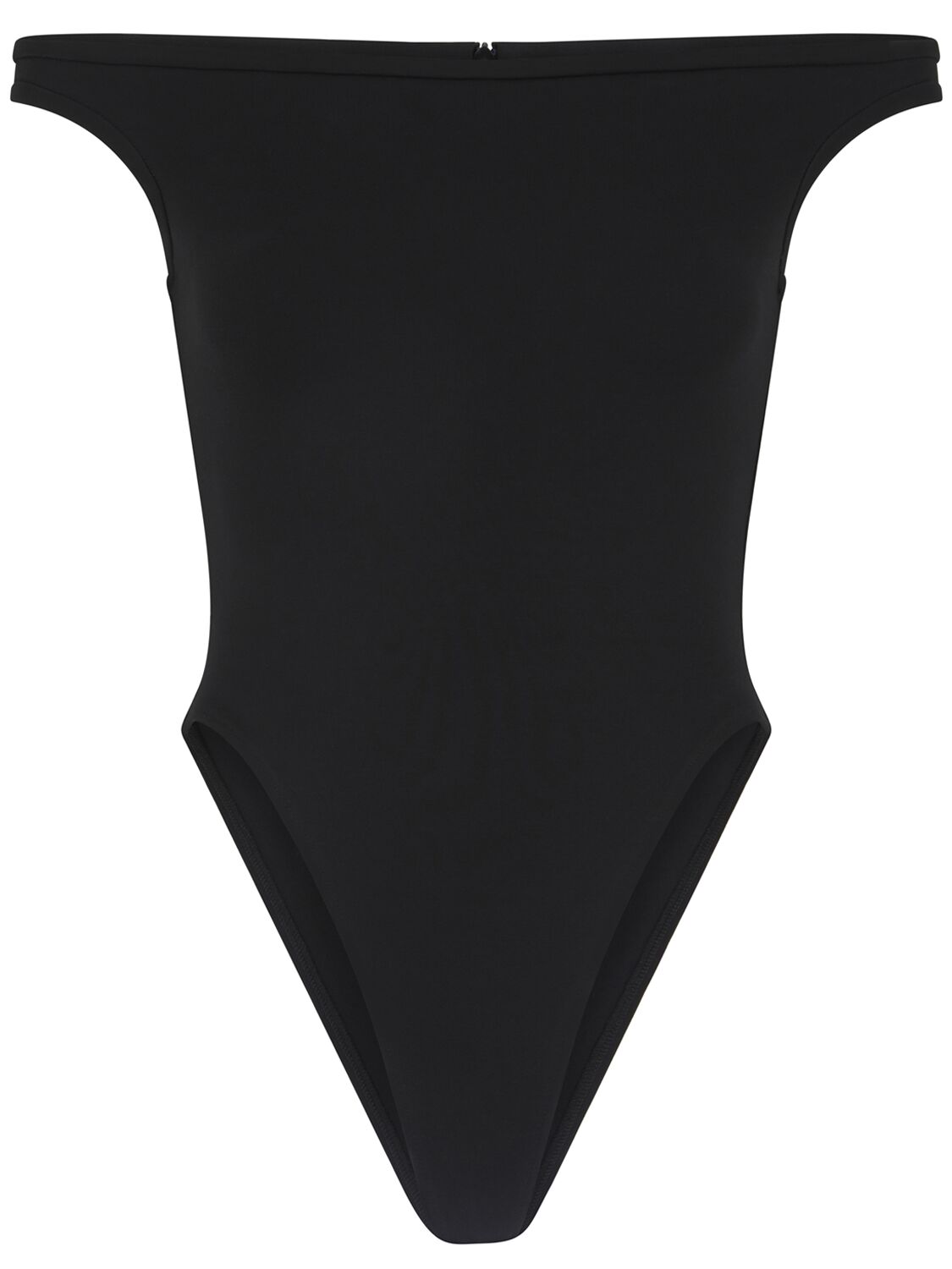Image of Off-the-shoulder Ribbed Jersey Bodysuit