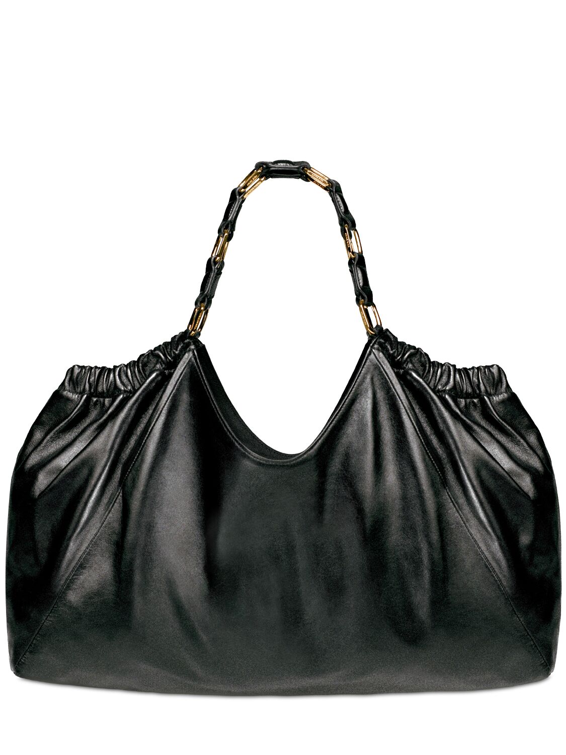Shop Anine Bing Kate Leather Tote Bag In Black