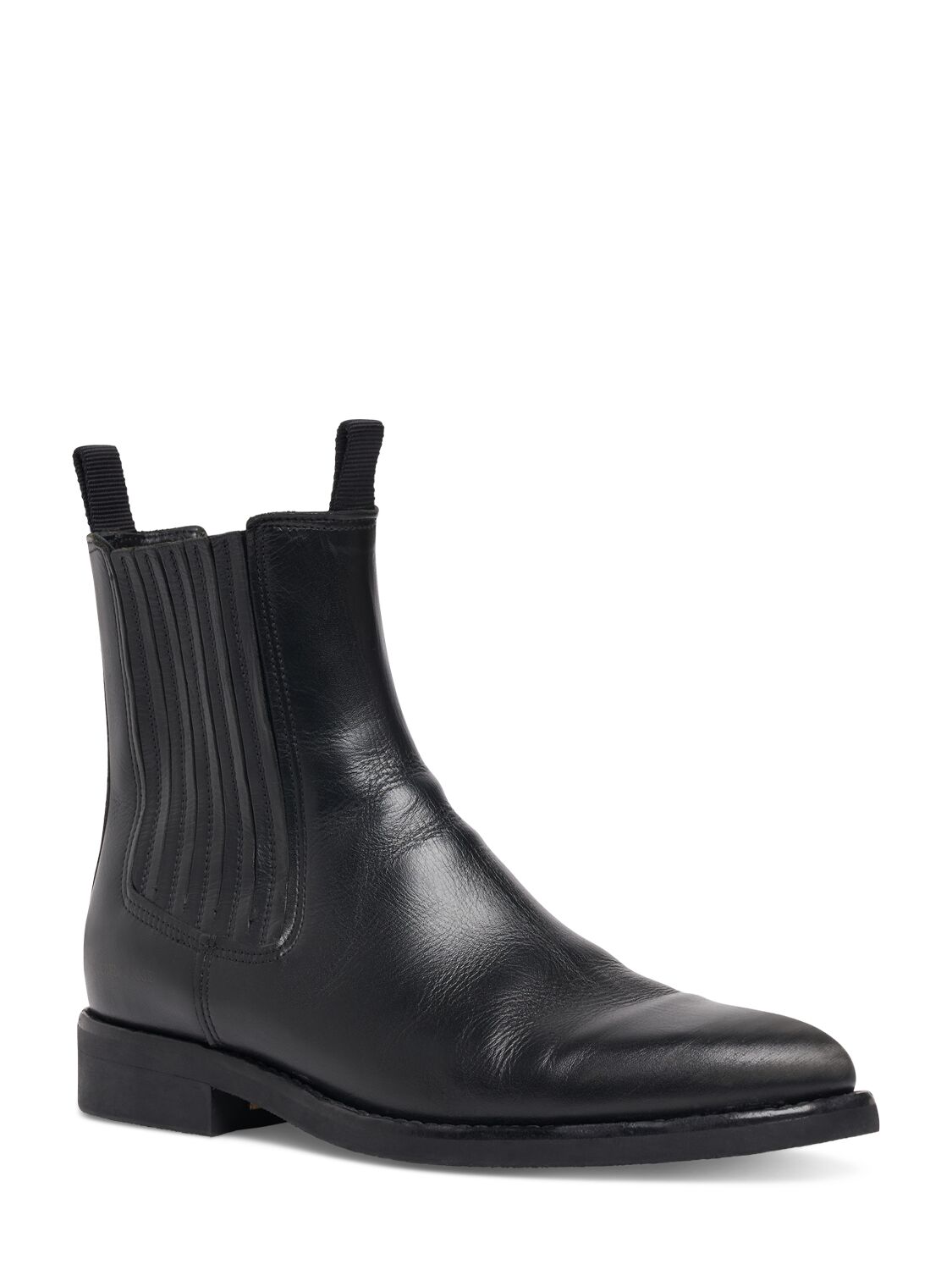 Shop Golden Goose Chelsea Leather Boots In Black