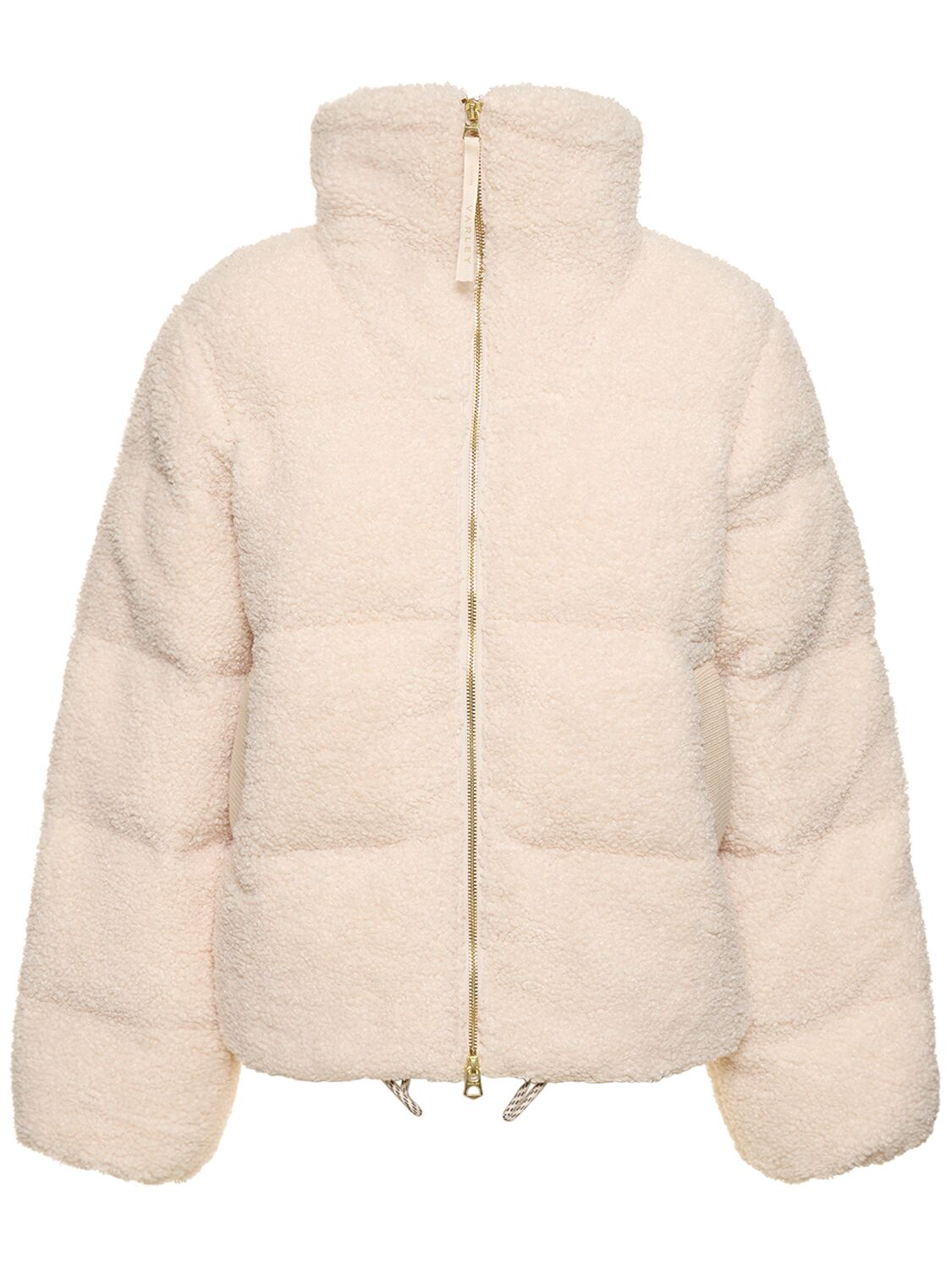 Varley Walkins Sherpa Puffer Jacket In Beige
