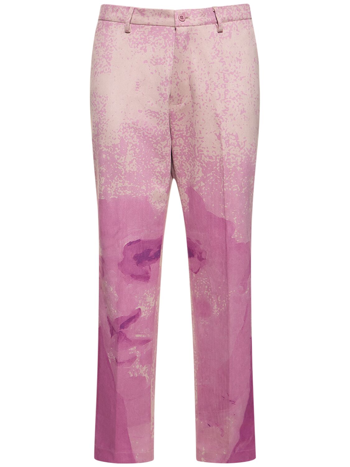 Kidsuper Portrait Trousers In Pink,purple