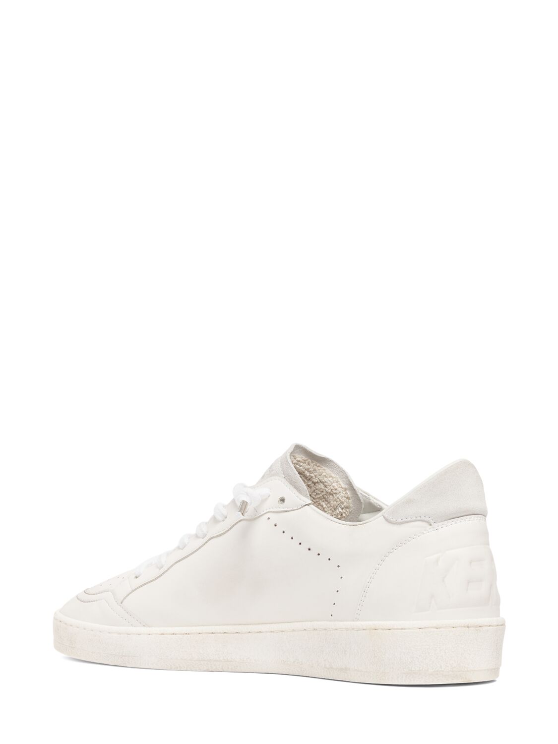 Shop Golden Goose Ballstar Bio-based Sneakers In Optic White