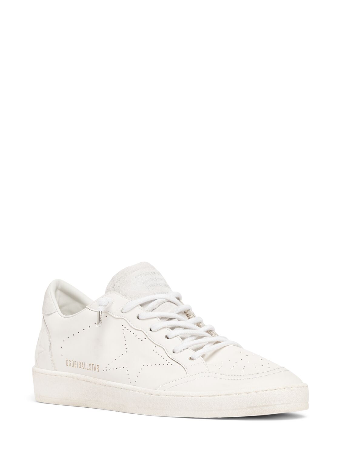 Shop Golden Goose Ballstar Bio-based Sneakers In Optic White