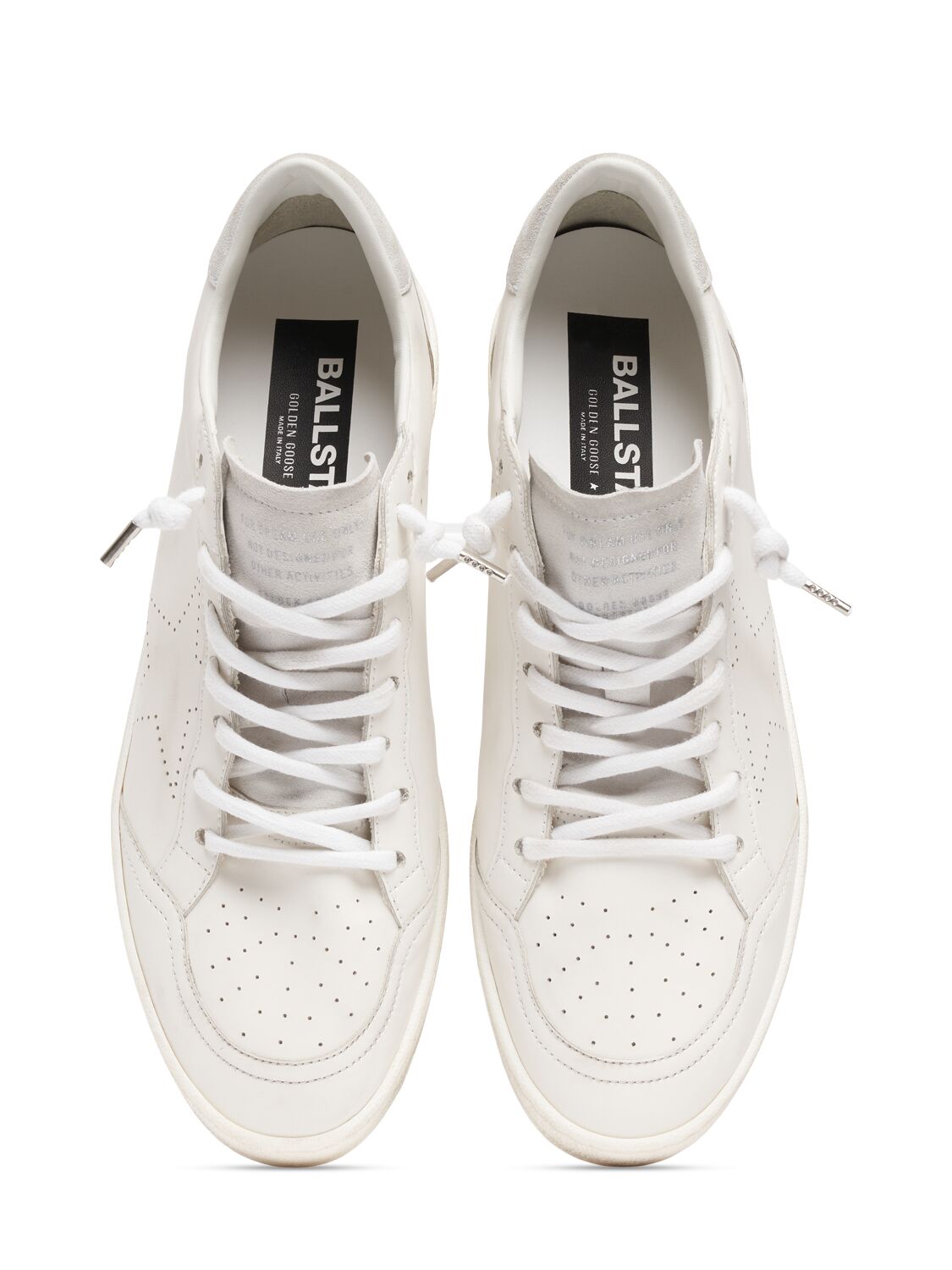 Shop Golden Goose Ballstar Bio-based Sneakers In Optic White