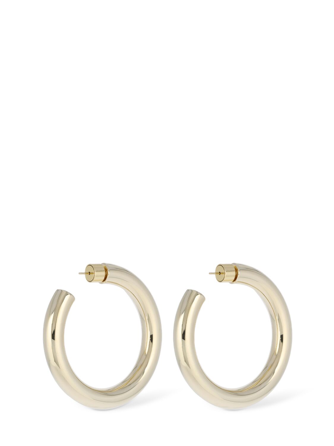 Shop Jennifer Fisher Jamma Baby Hoop Earrings In Gold
