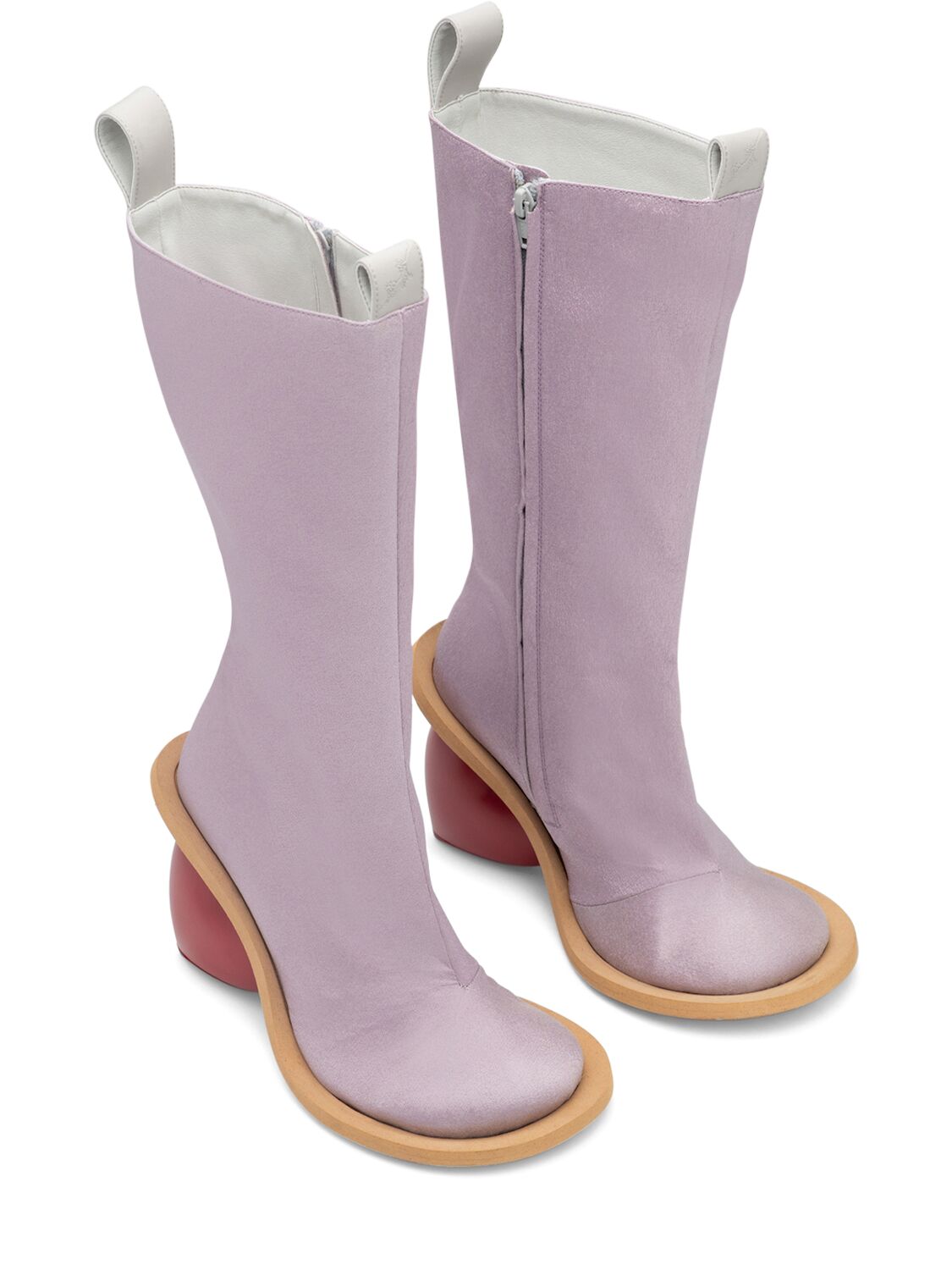 Shop Yume Yume 90mm Love Tall Boots In Pink,red