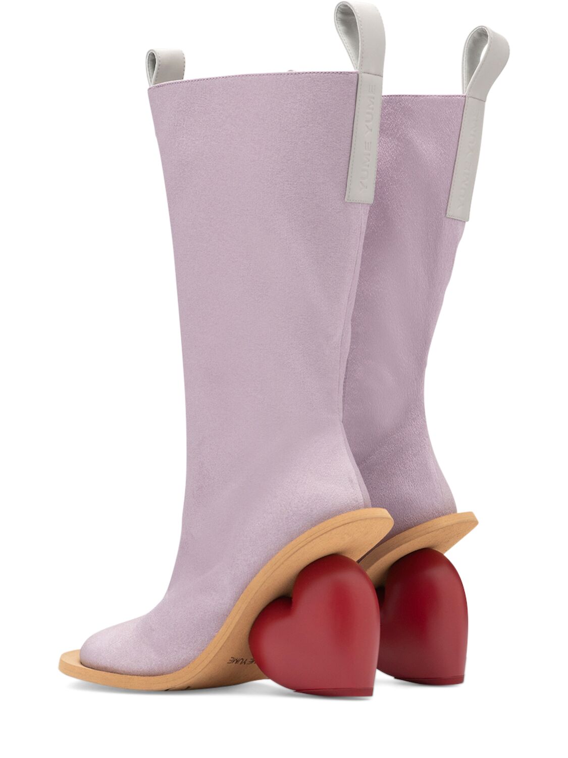 Shop Yume Yume 90mm Love Tall Boots In Pink,red