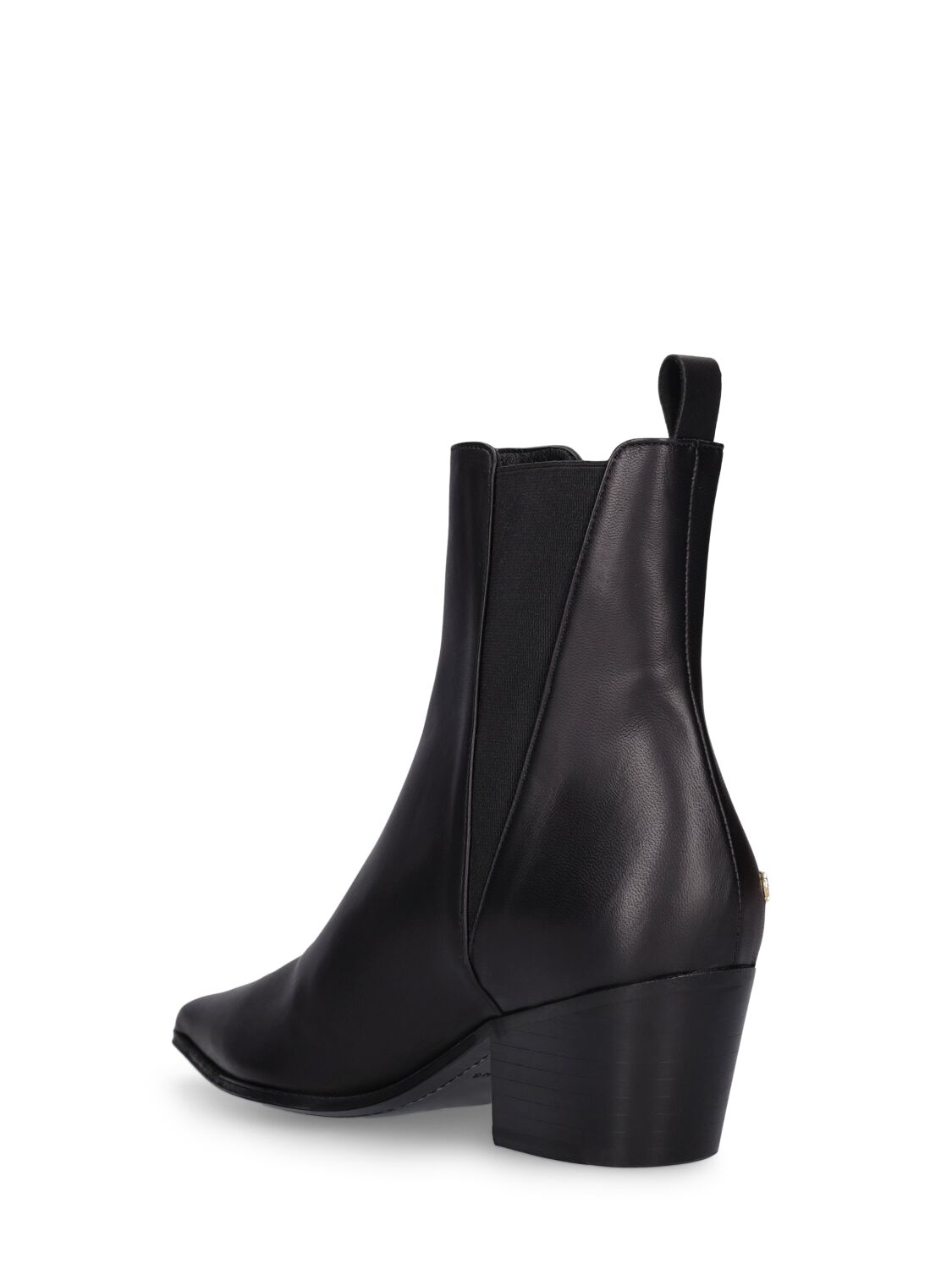 Shop Anine Bing 55mm Sky Leather Ankle Boots In Black