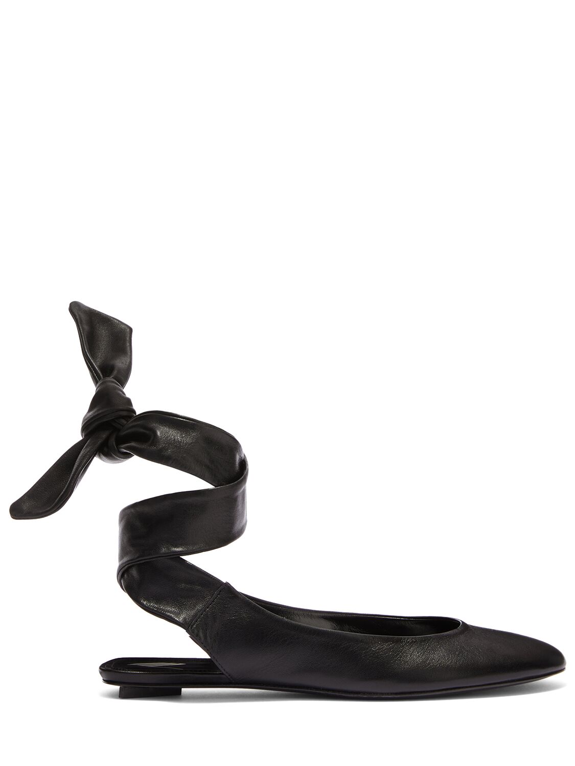 Shop Attico 10mm Cloe Ballerina Flats In Black